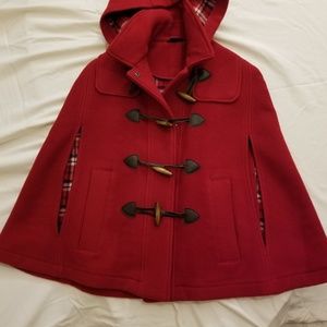 Adorable Topshop red cape/jacket
